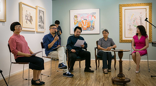 “版话峰会——东西方艺术家版画对话展”新闻发布会于望京SOHO顺利召开